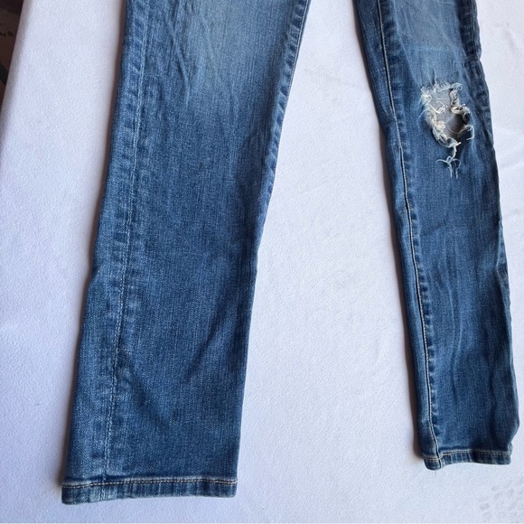 Anthropologie Distressed Washed Denim Jeans Size 25R – Pre-Owned - Picture 10 of 13